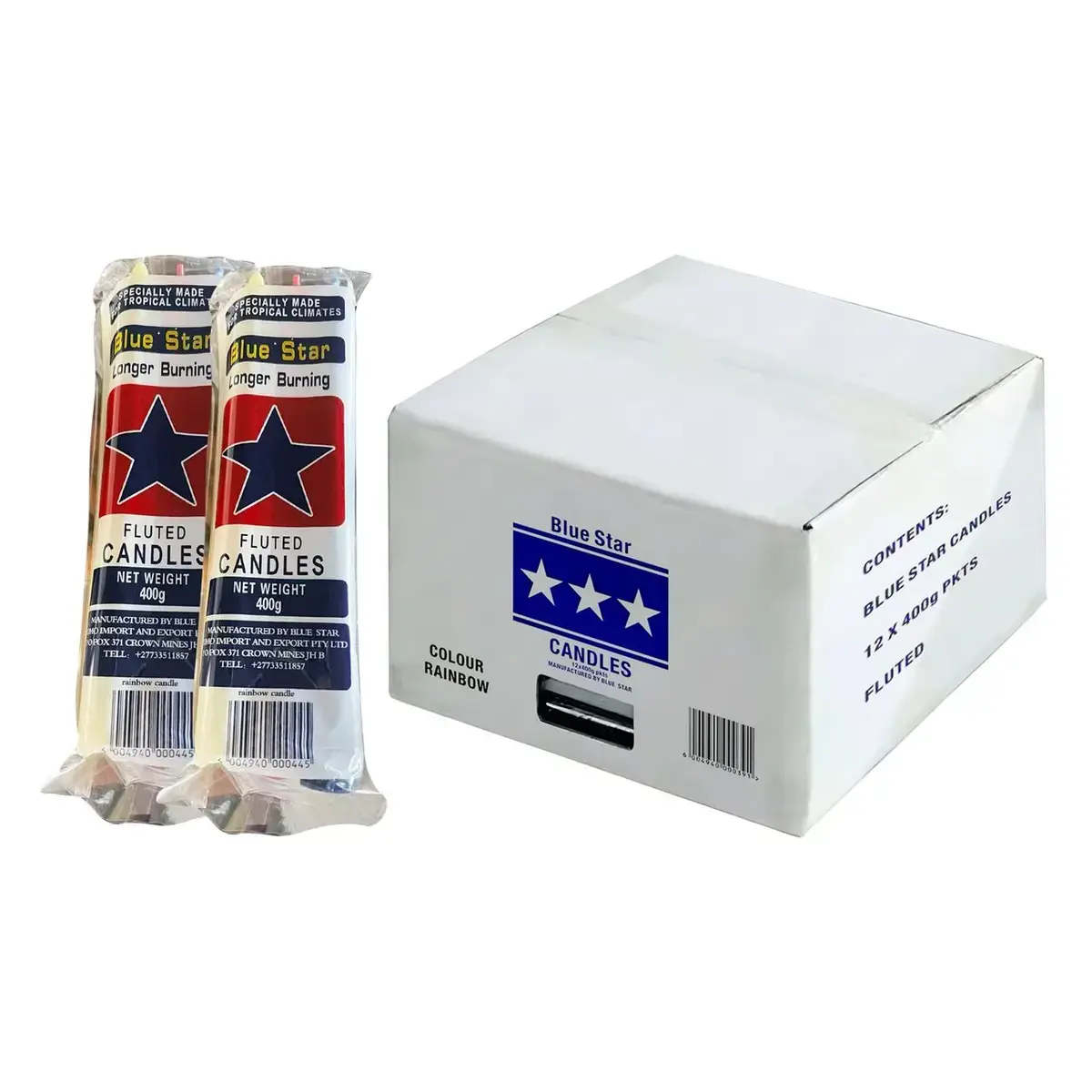 Blue Star Color Candle image 1